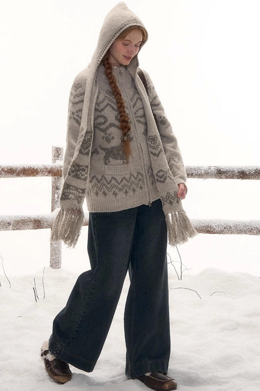 Retro Mode Design Scarf Hat