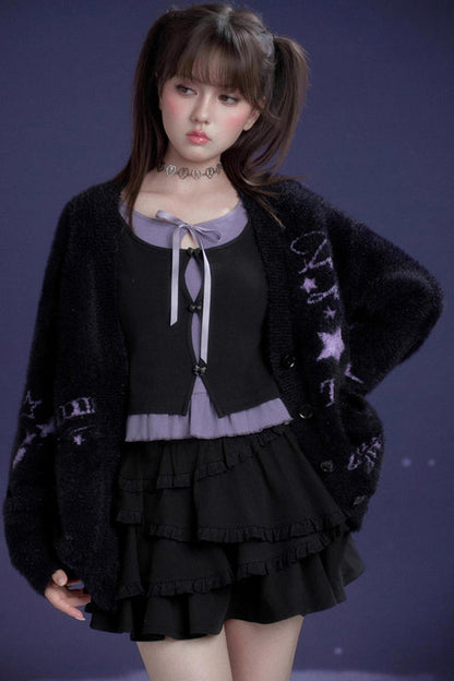 スイートロマンティックラッフルドトップス