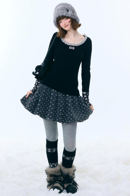 Leopard Print Knit Sweater