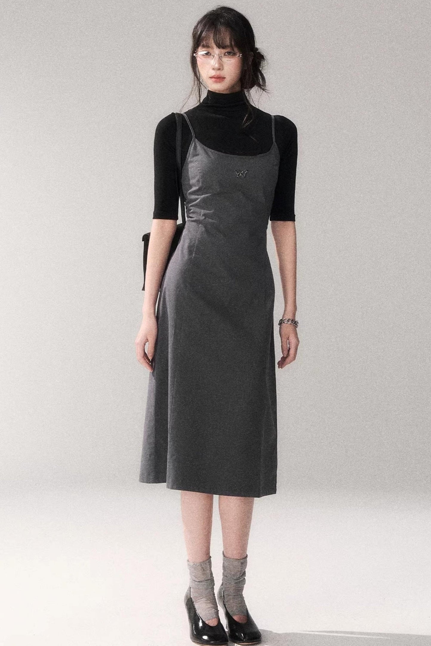 Retro Pure Cotton A-Line Dress