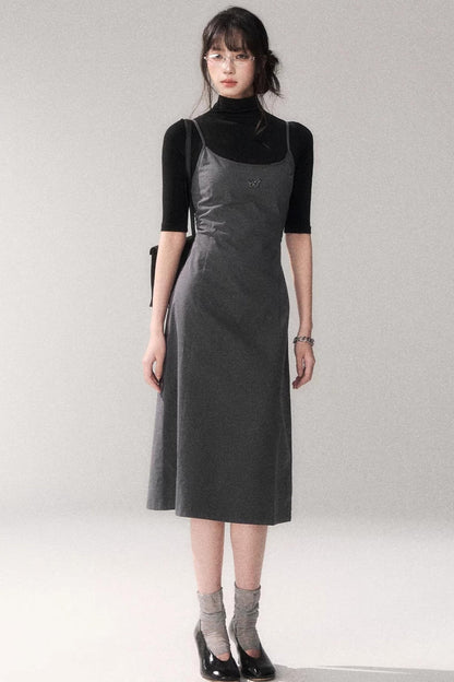 Retro Pure Cotton A-Line Dress