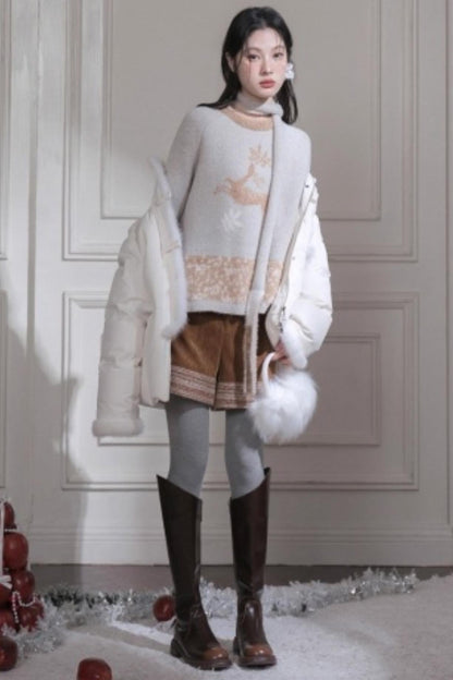 アイランドイミテーショントップス+スカーフ