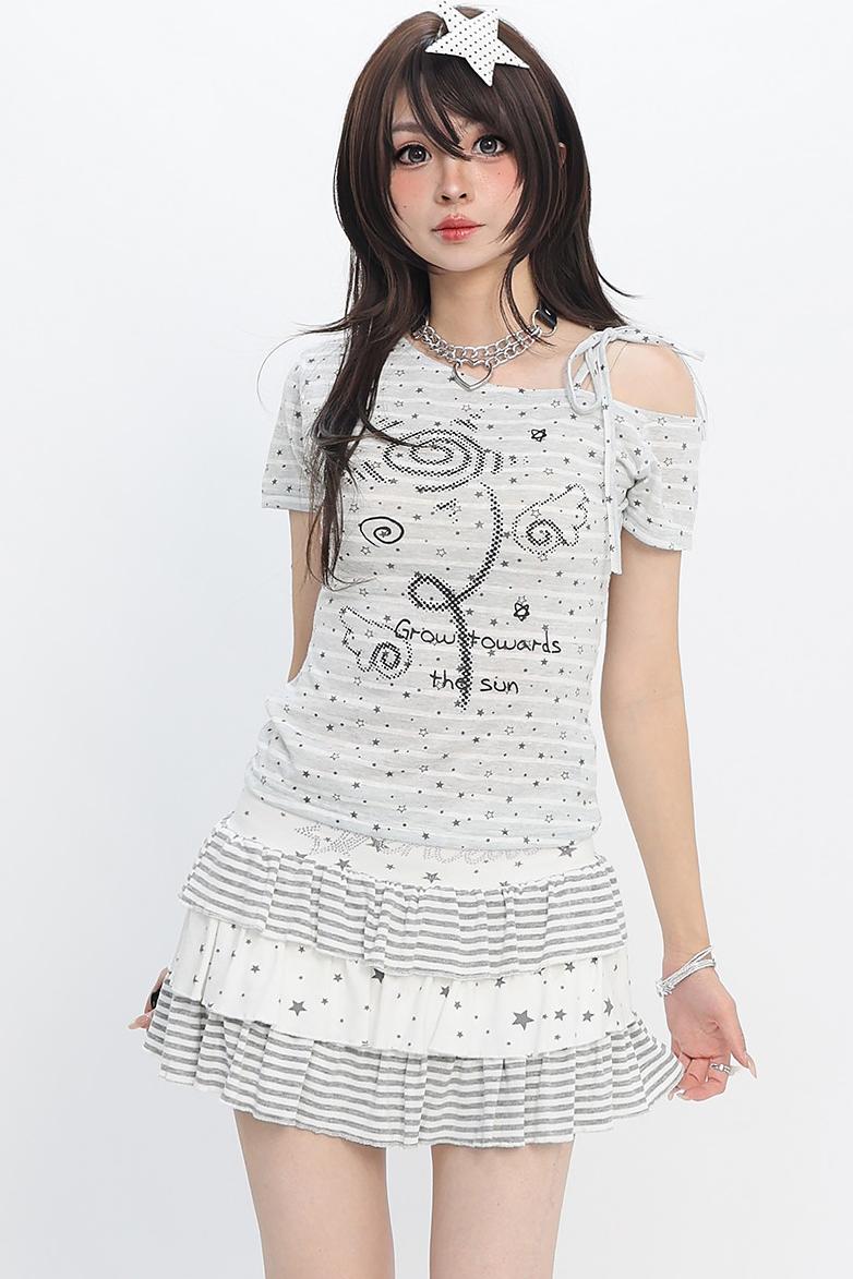 Galaxy Angel Off-Shoulder T-Shirt