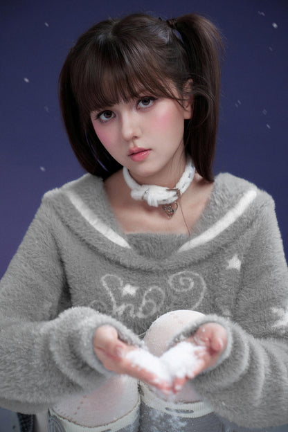 Pure White Fur Choker