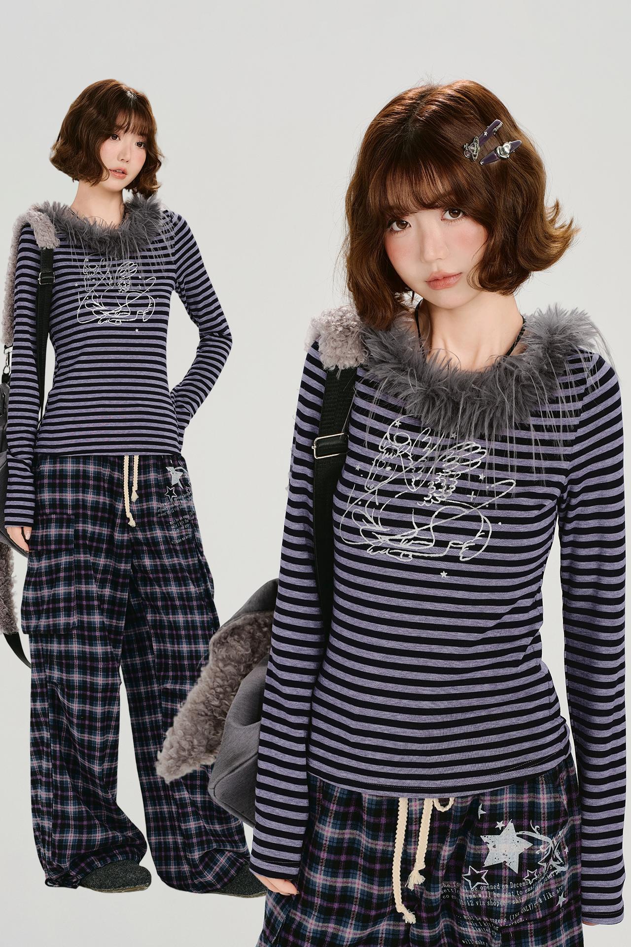 ボーダーファーコラートップス