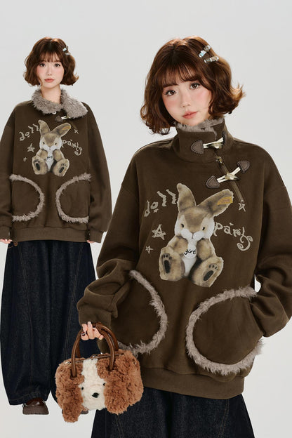 アニマルレトロフリーススウェット