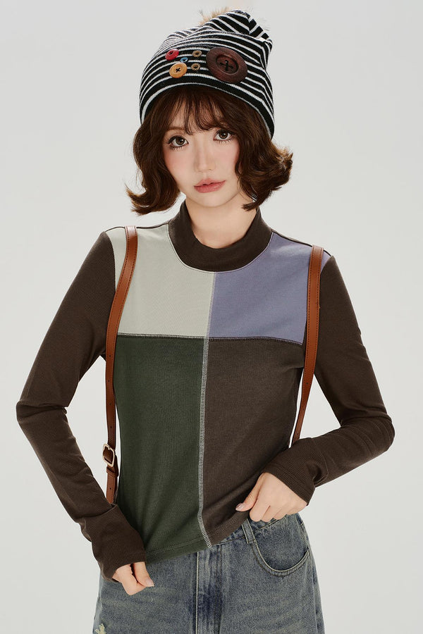 Retro Patchwork Tee Shirt