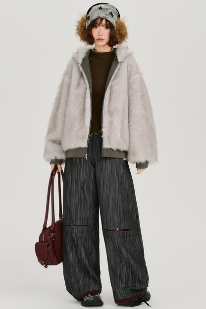 アメリカンレトロフーデッドジャケット