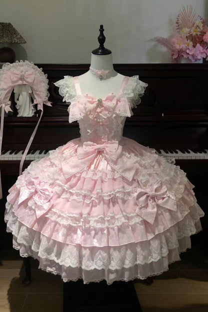 Doll Sweet Princess Lolita Dress + Bonnet