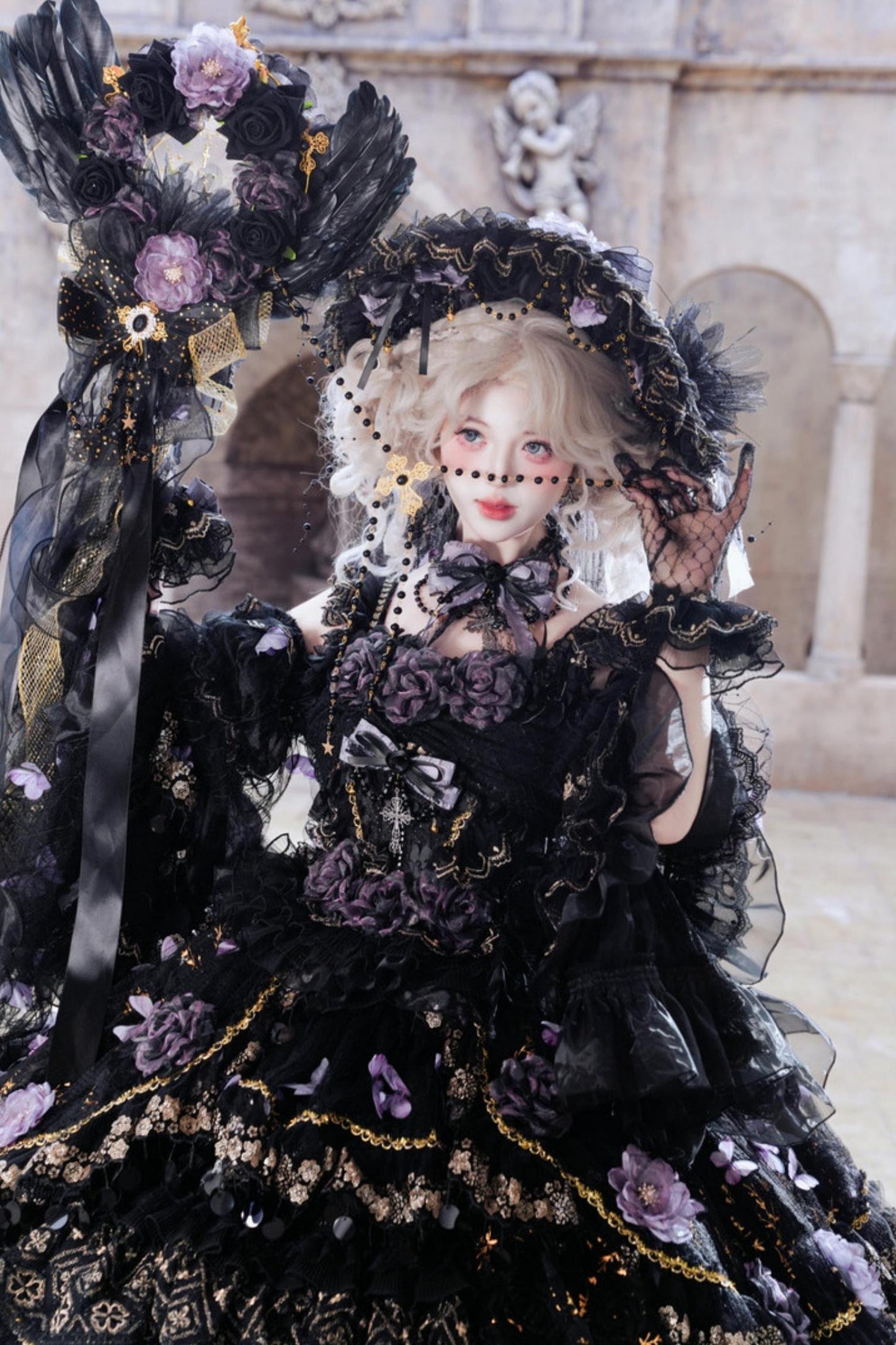 Abito lolita da principessa Farfalla di mezzanotte