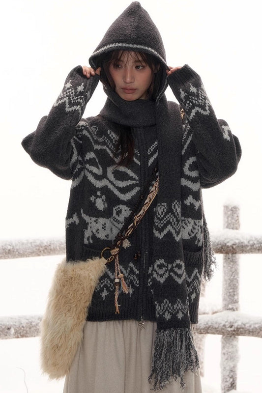 Retro Mode Design Scarf Hat