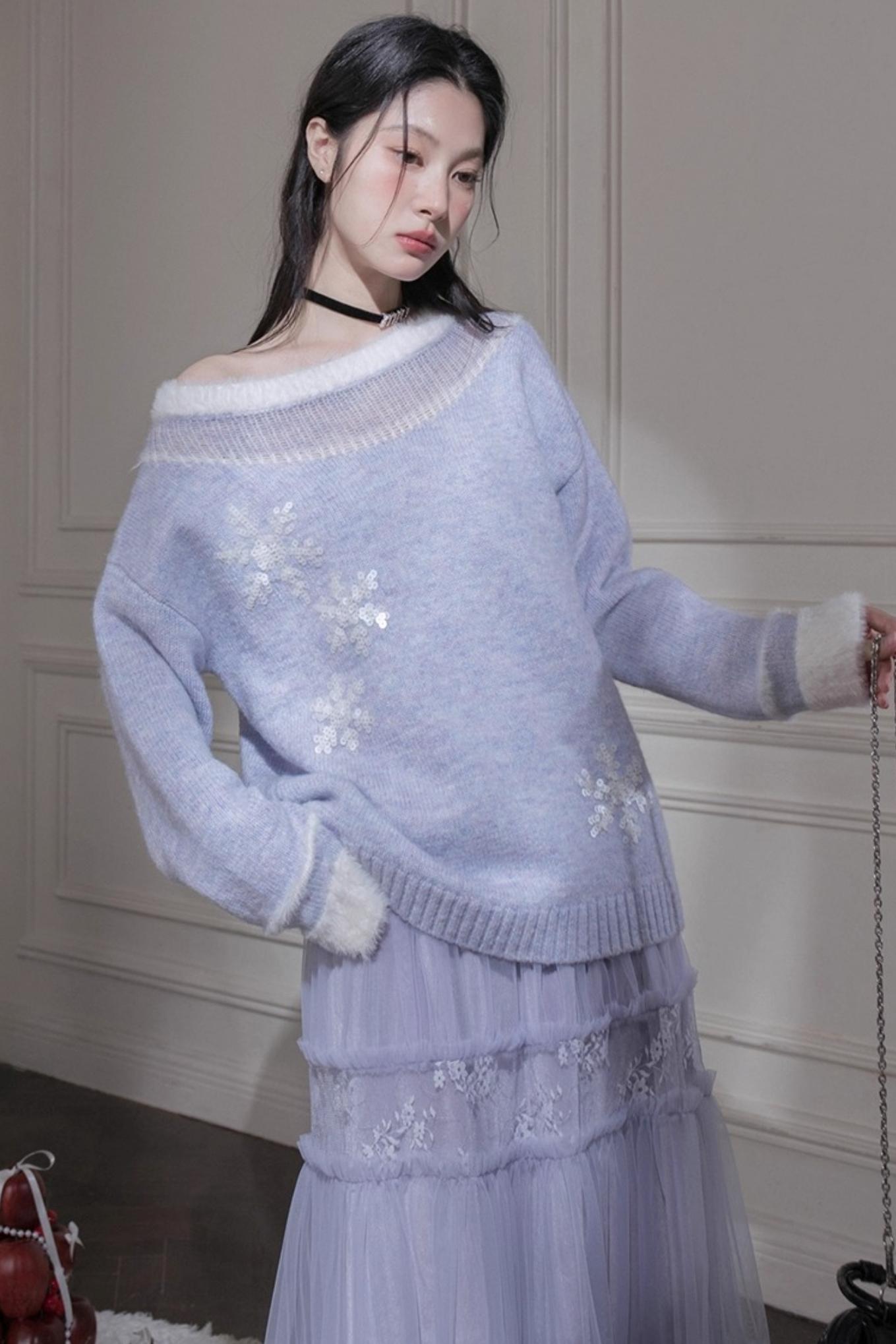 ダブルメッシュレースロングスカート