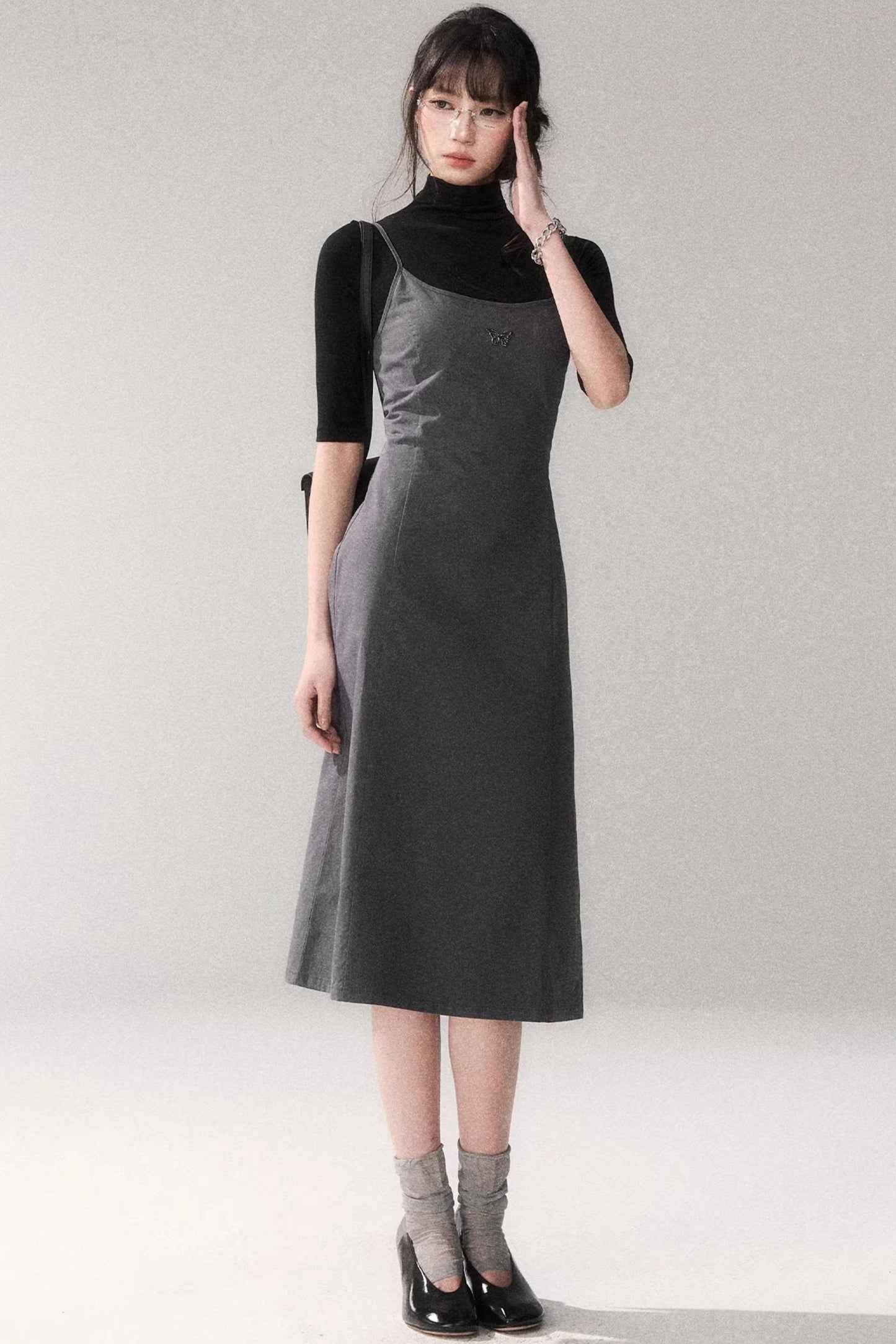 Retro Pure Cotton A-Line Dress