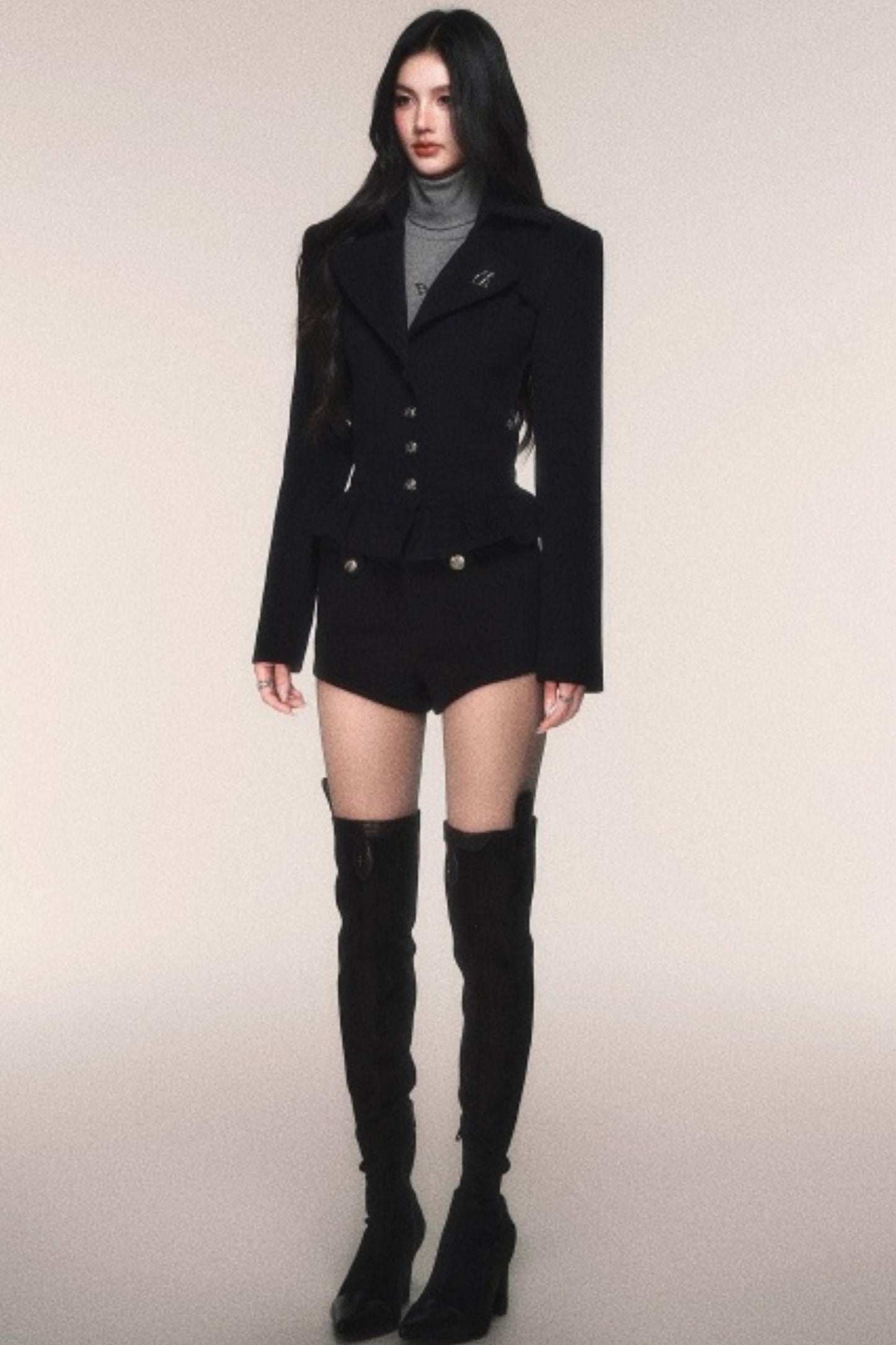 レトロモードジャケット+ショートパンツ