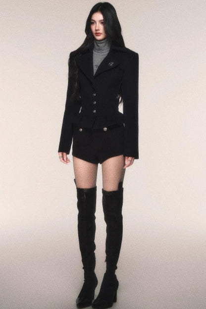 レトロモードジャケット+ショートパンツ