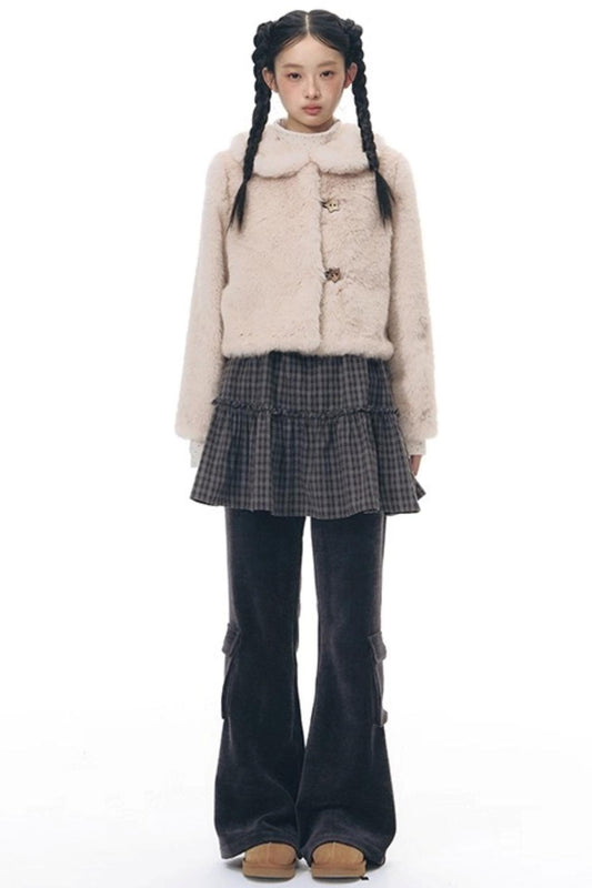 スリムカジュアルフレアパンツ