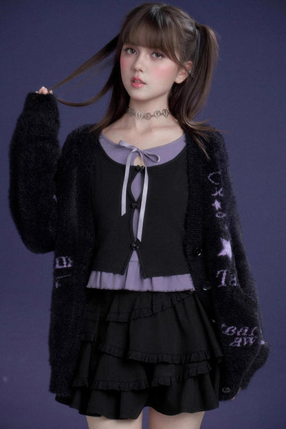 スイートロマンティックラッフルドトップス