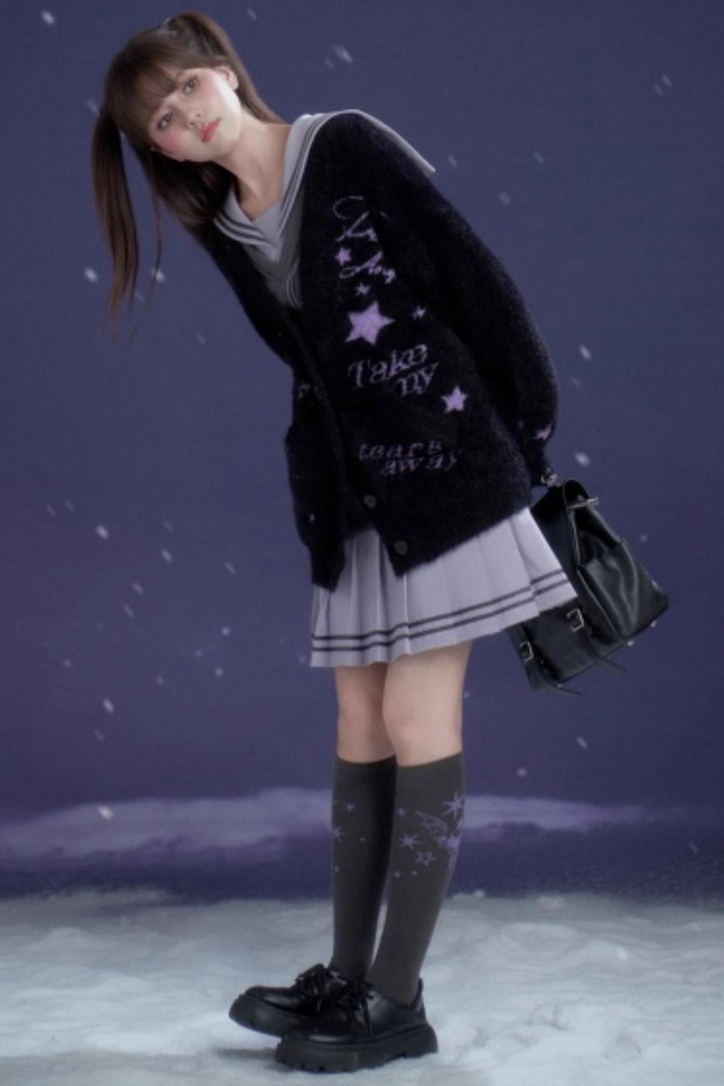 Heart Beat Graffiti Cardigan