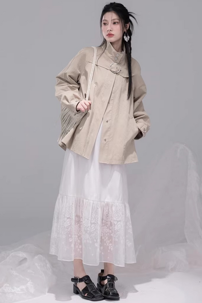 ミルクティーケープトレンチコート