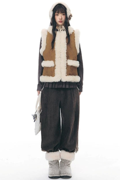 マルチポケットカジュアルロングパンツ+ロールアップワイドレッグミディアムパンツ