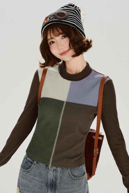 Retro Patchwork Tee Shirt