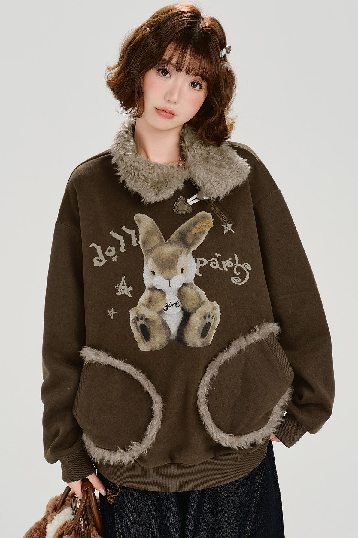 アニマルレトロフリーススウェット