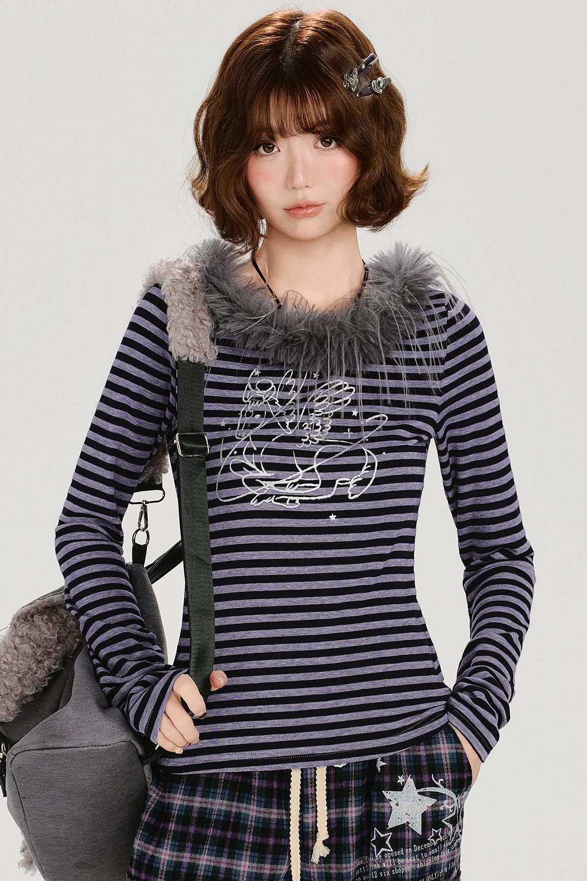 ボーダーファーコラートップス