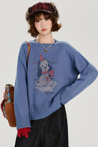 ウインタープリンテッドニット