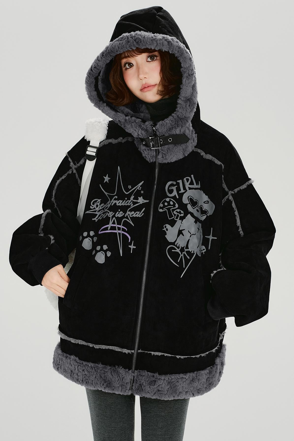 ダークデザインルーズジャケット