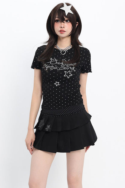 Y2K Star Line Fitted Top