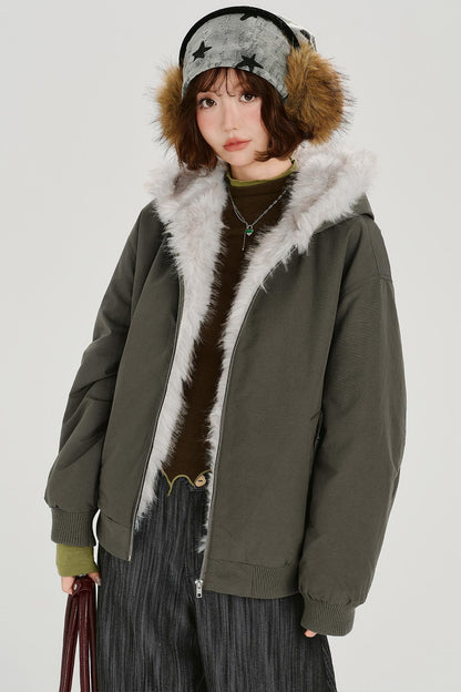 アメリカンレトロフーデッドジャケット