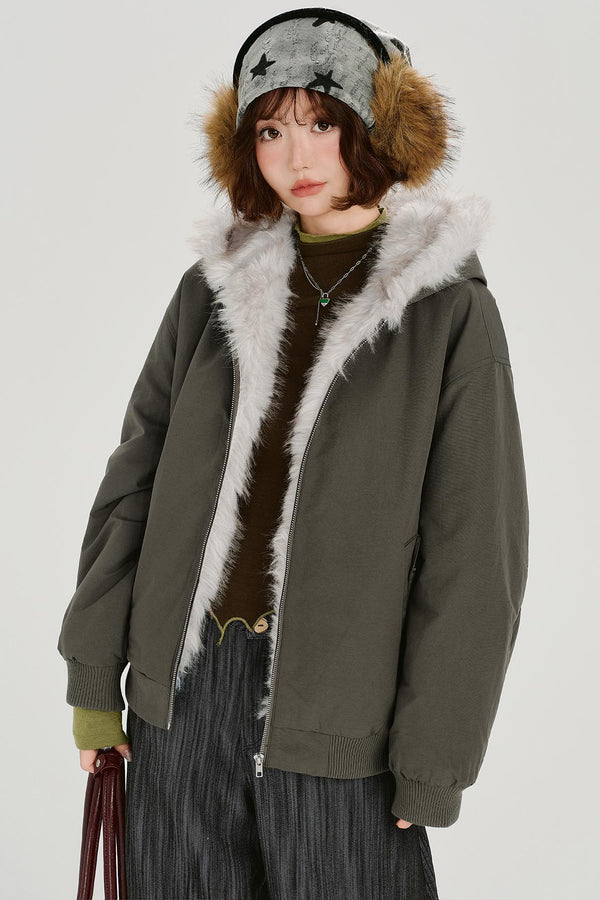 アメリカンレトロフーデッドジャケット