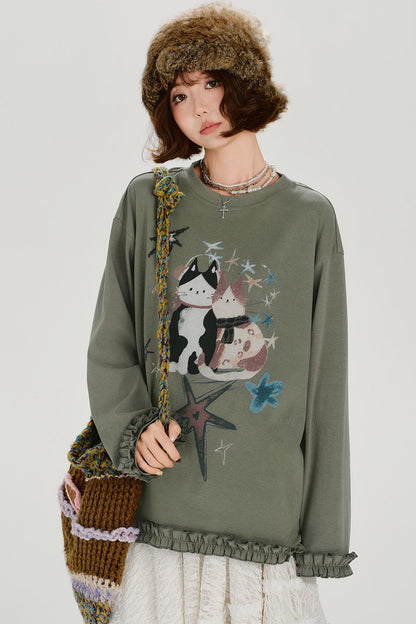 アメリカンレトロキャットトップス