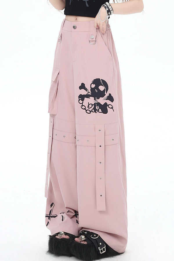 Street wide casual pants