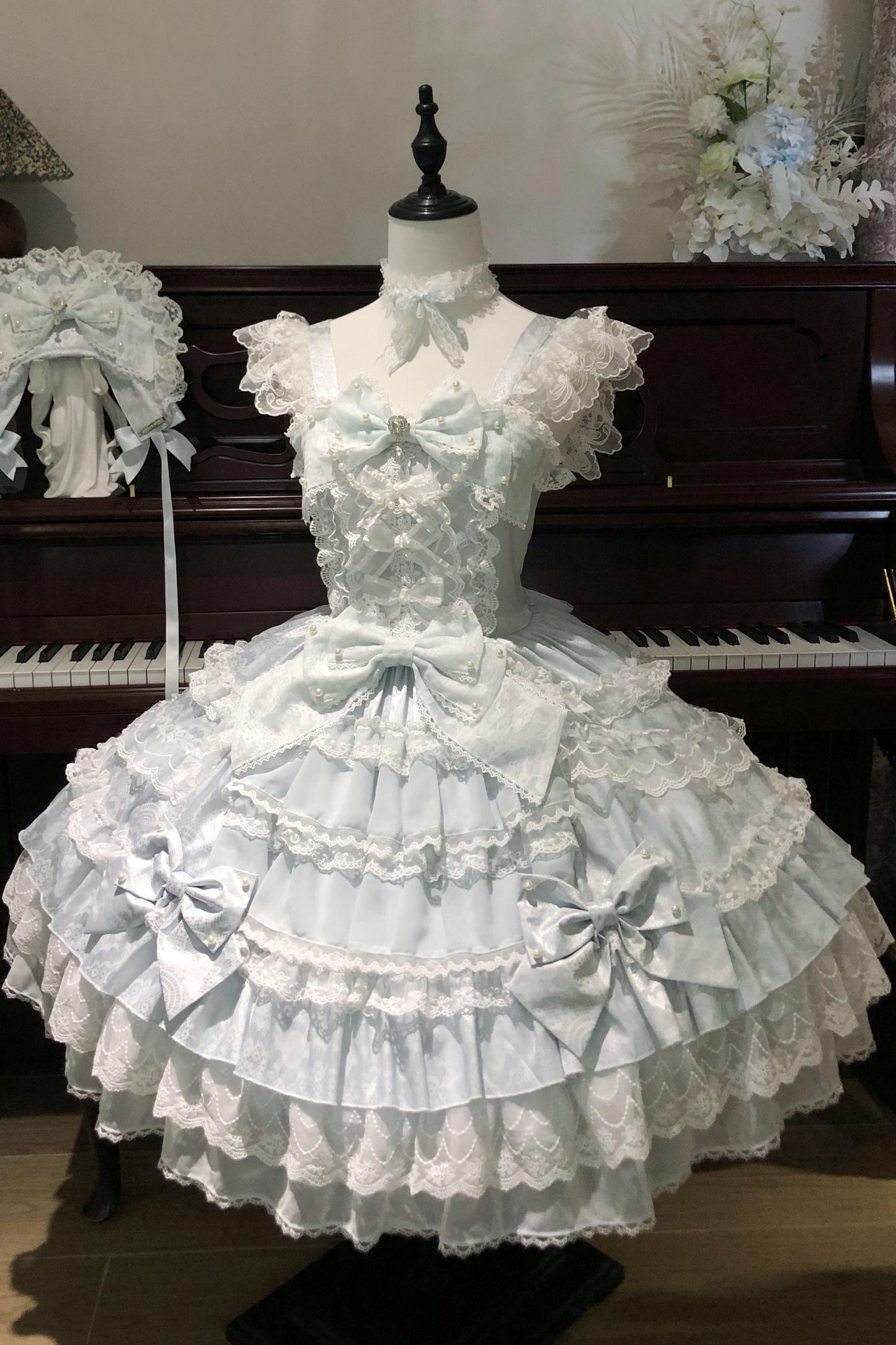 Doll Sweet Princess Lolita Dress + Bonnet