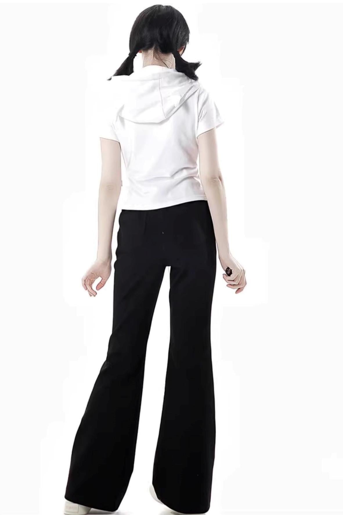 Star Flared Long Pants