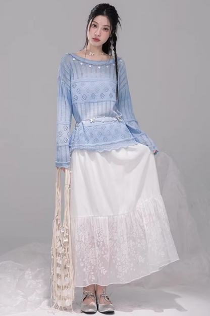 ガーデニアファーストミストフレアロングスカート