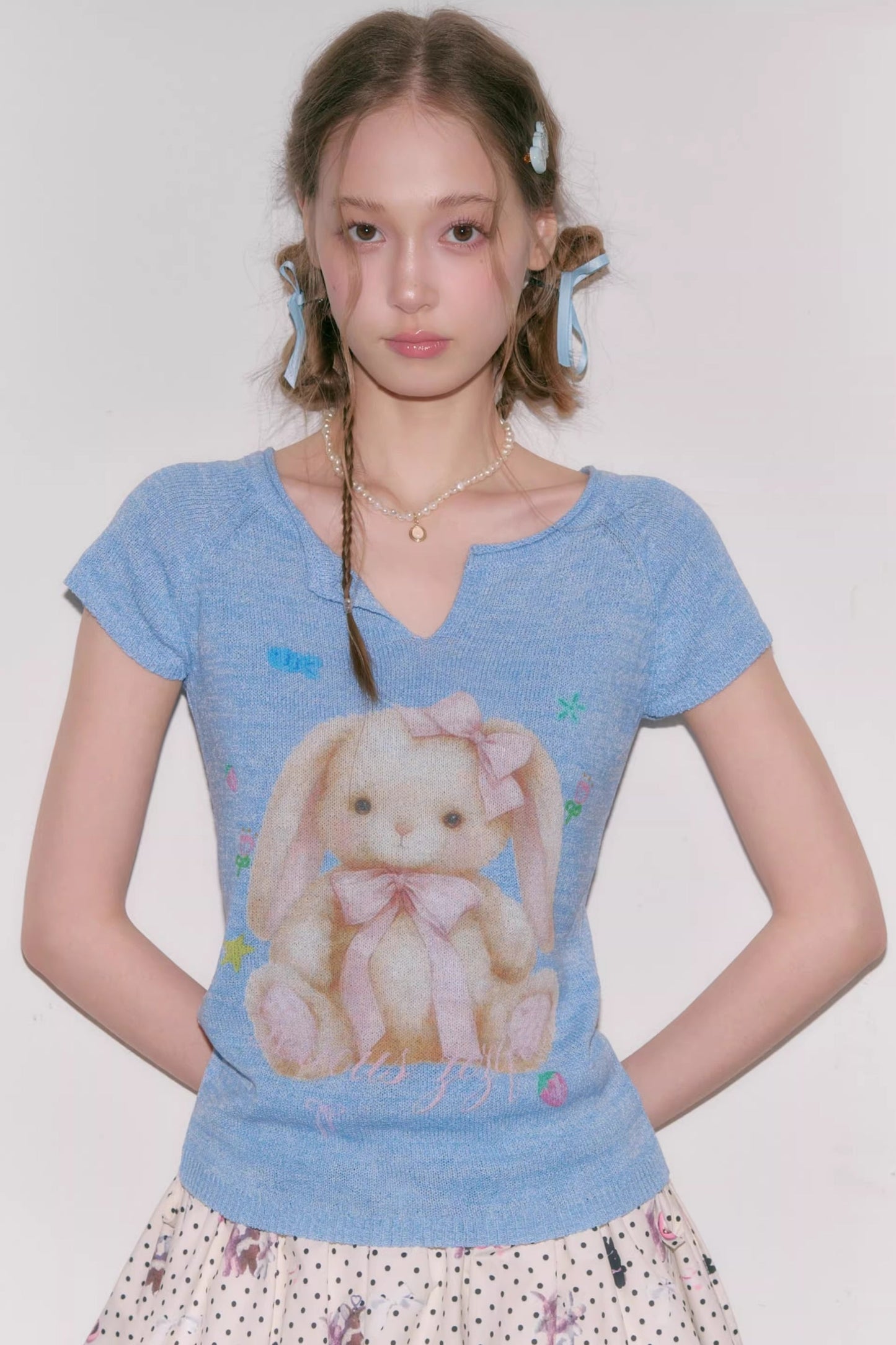 Sweet Rabbit Knit Top