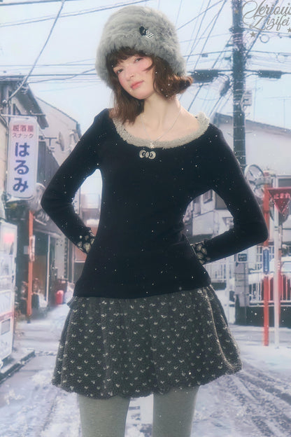 Leopard Print Knit Sweater