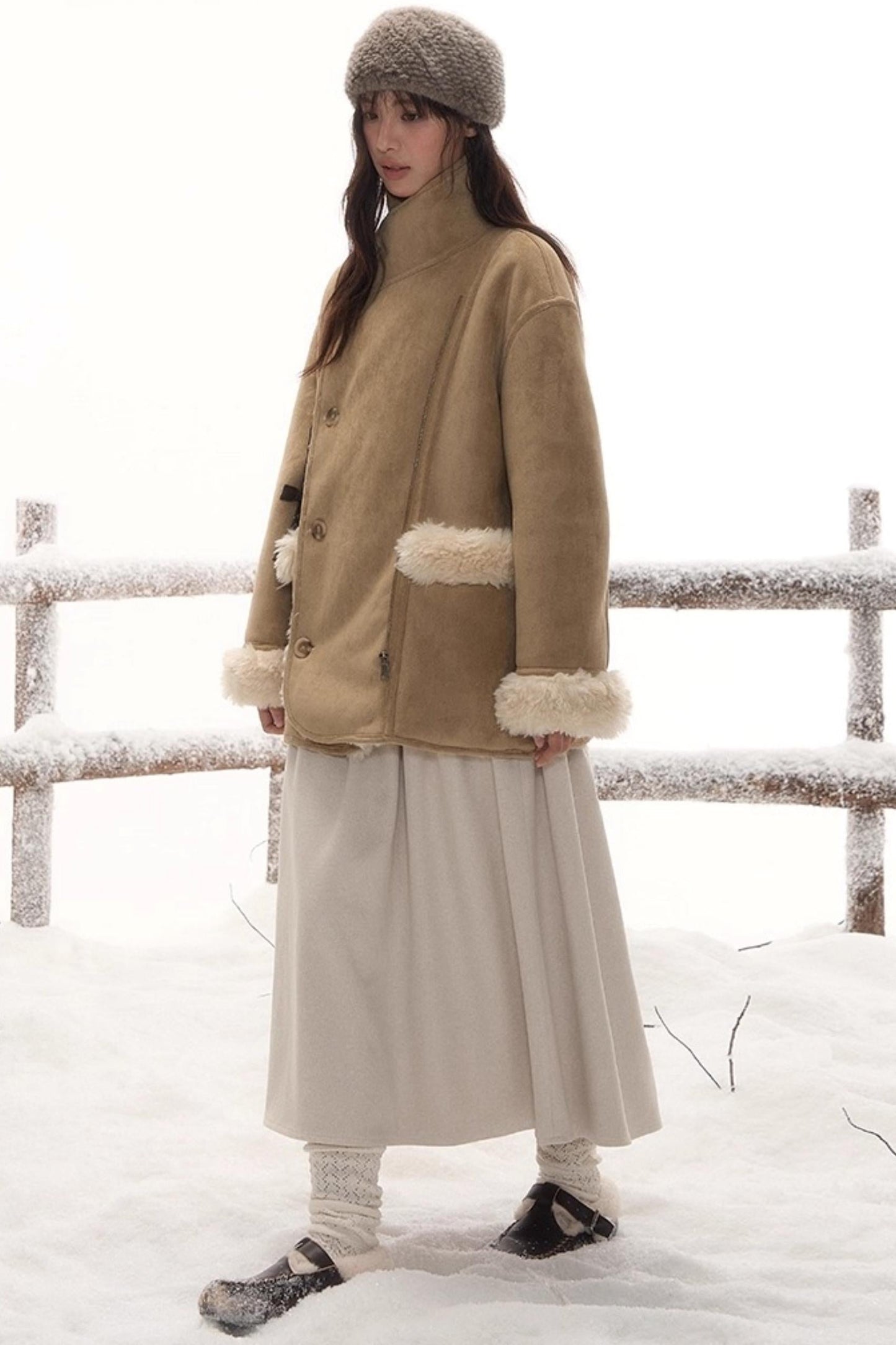 レトロシャーリンミドルスカート