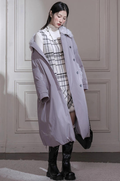 モノクロチェックジャケット＋ベストドレス