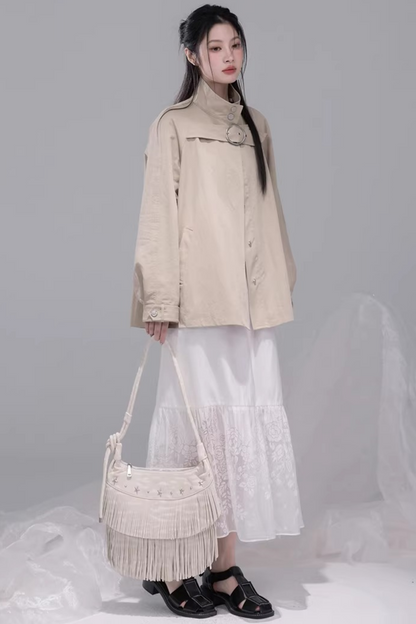 ミルクティーケープトレンチコート