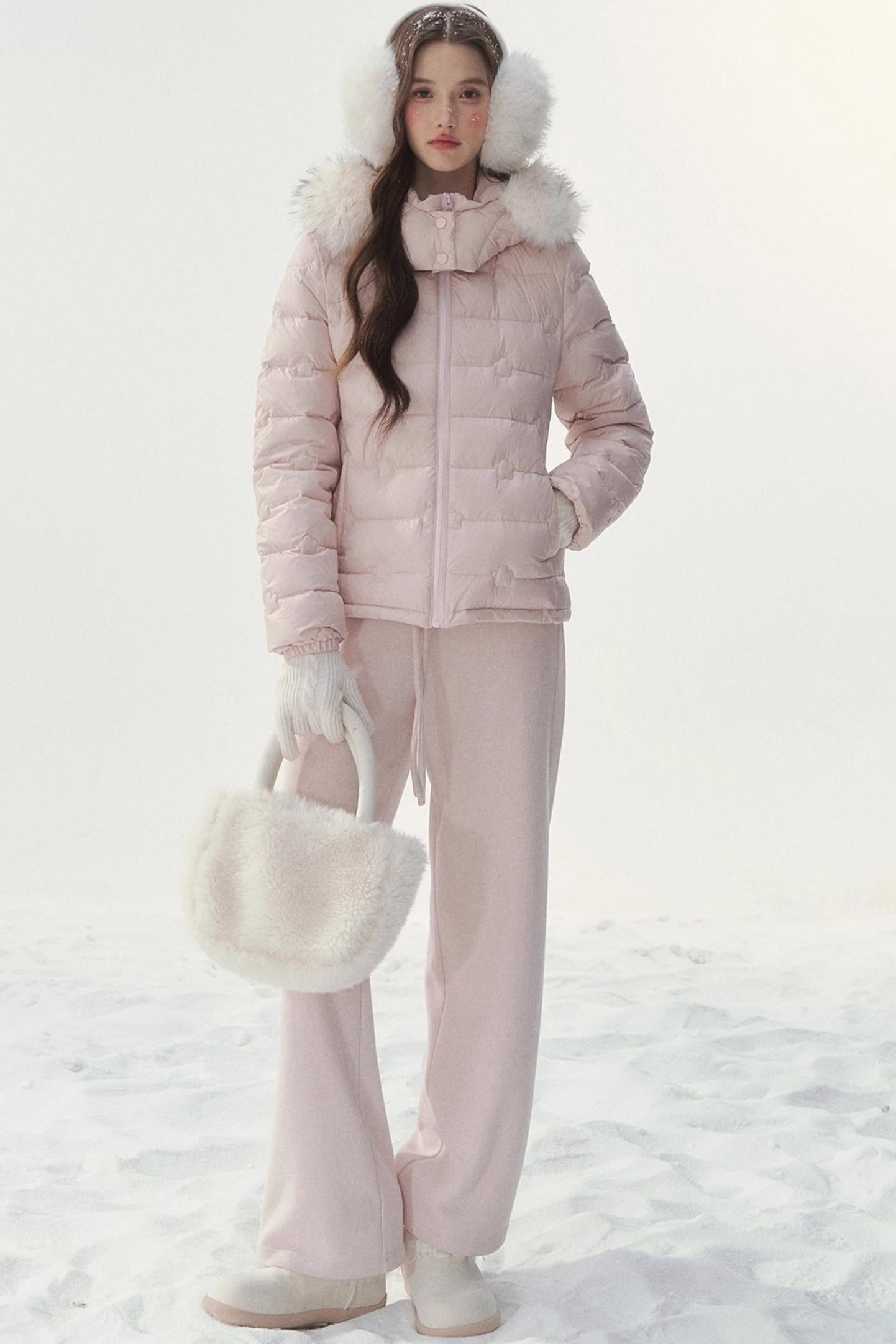 Quilted Sweet Hooded Down Jacket