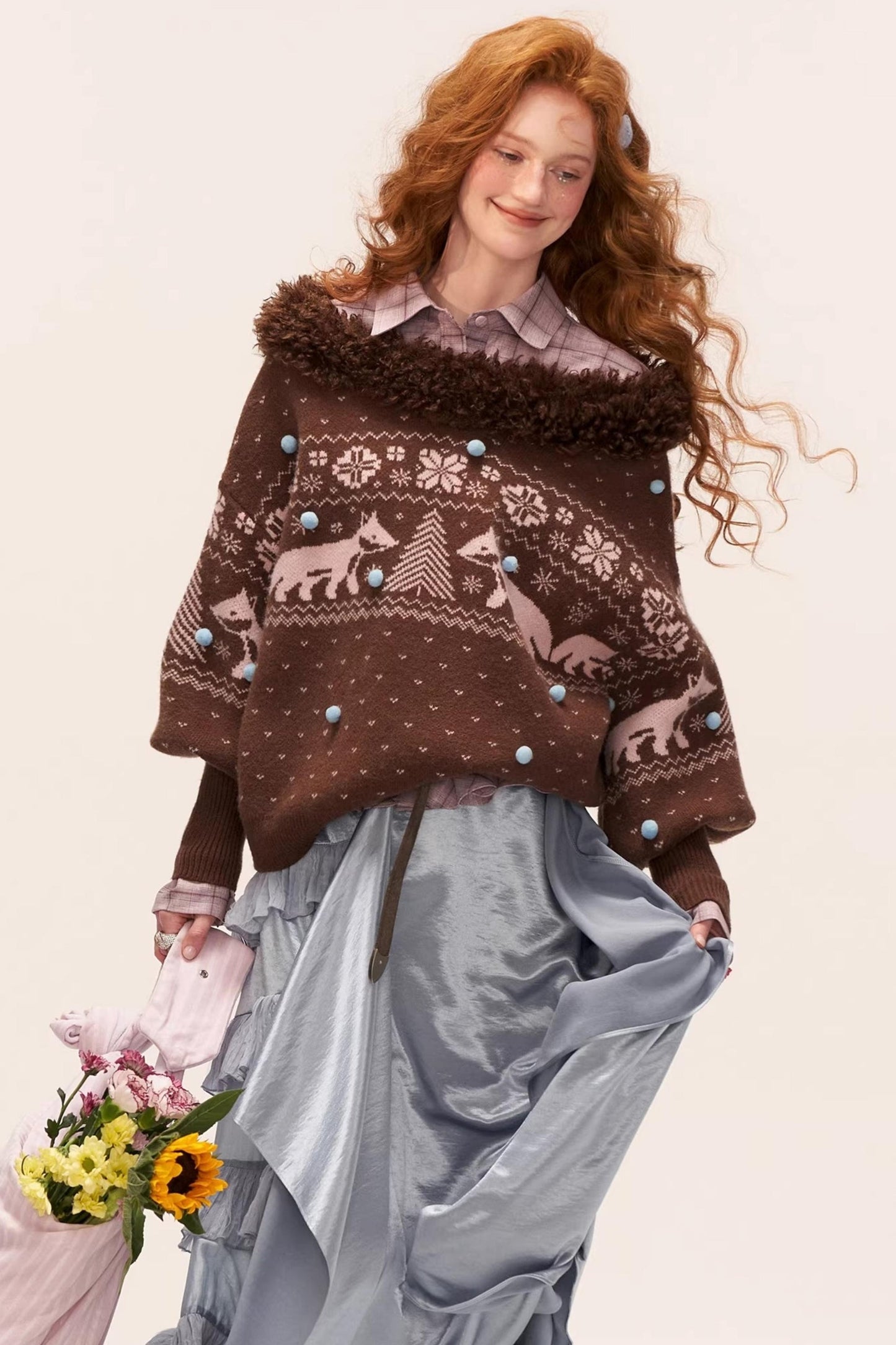 Fair Isle Crew Neck Sweater