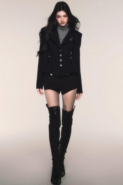 レトロモードジャケット+ショートパンツ