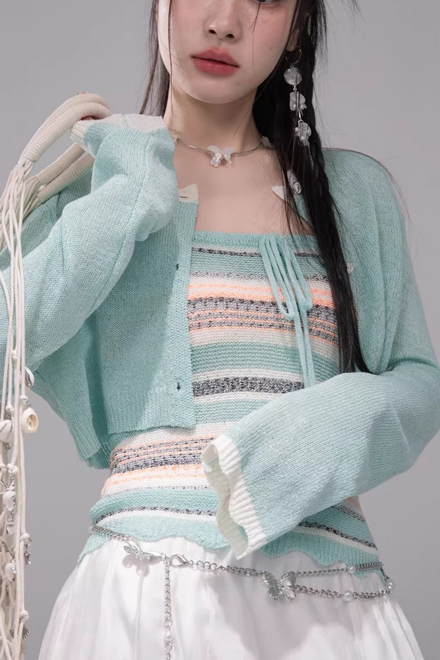 ココナッツブリーズカーディガン+チューブトップ