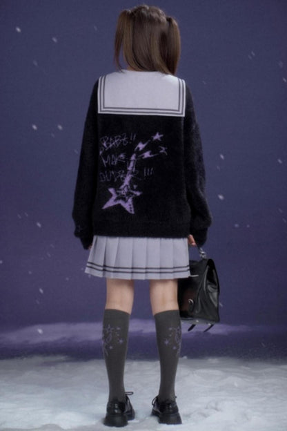 Heart Beat Graffiti Cardigan