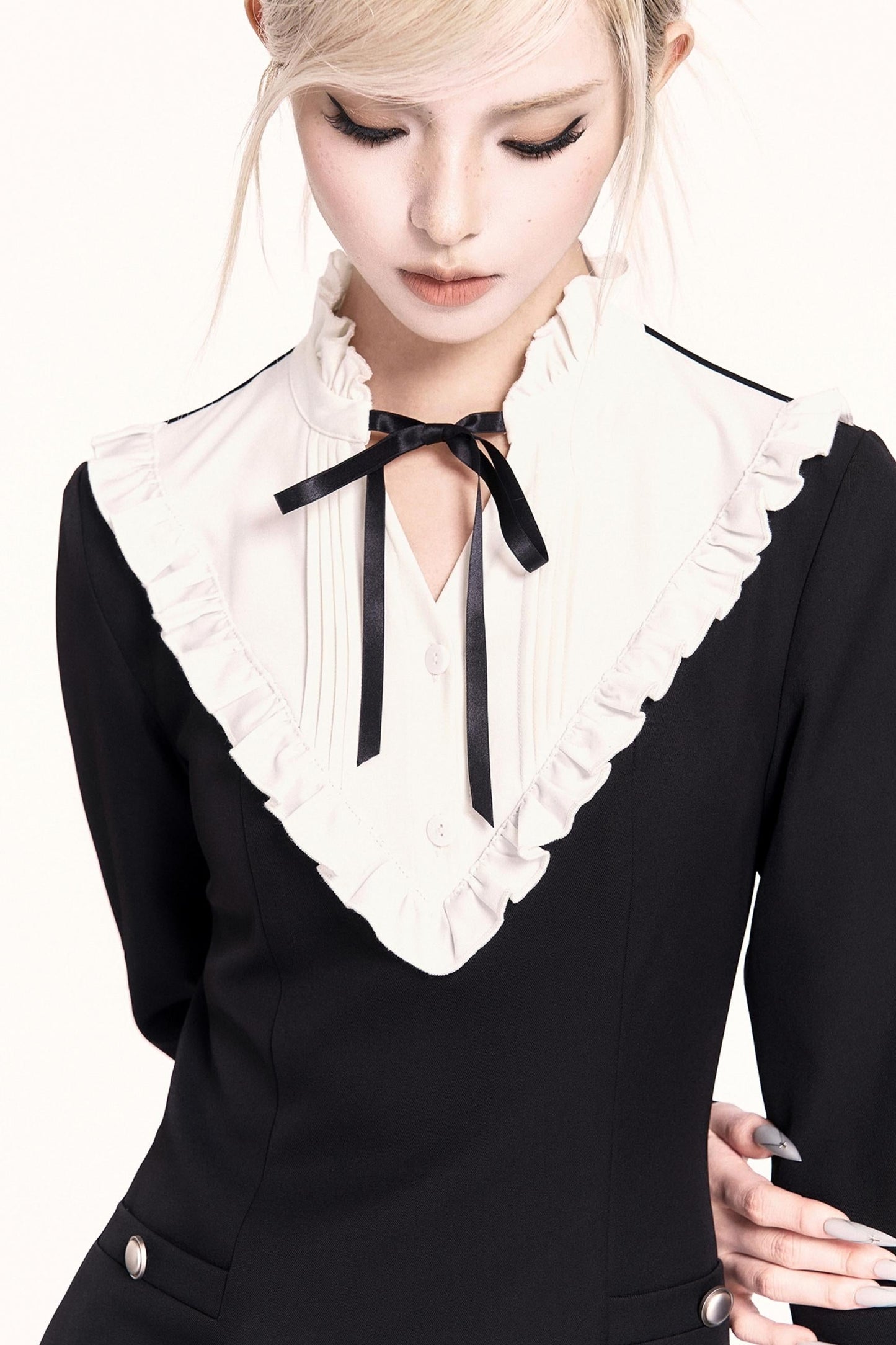 シックモードドレス+ファーケープ　