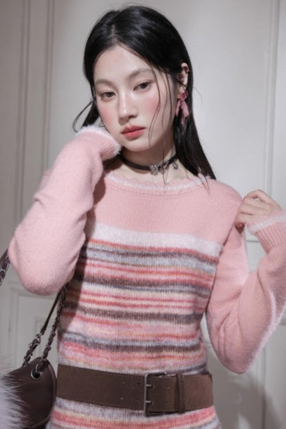 エモーショナルグラデーションボーダードレス