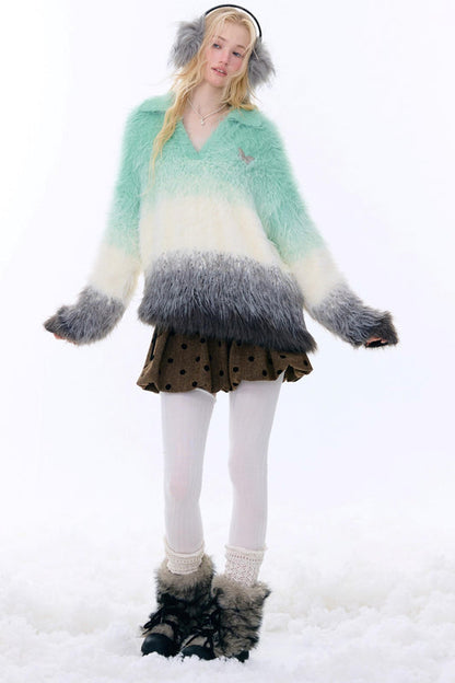 レトロポルカドットスカート